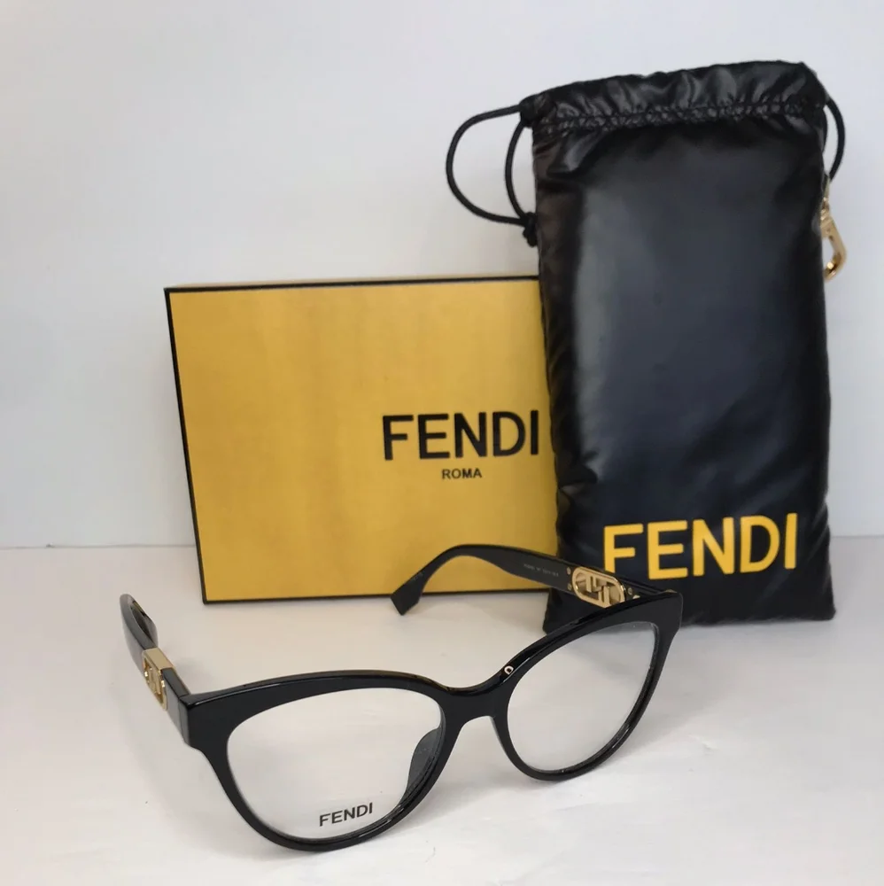 💯Original New- FENDI Demo Cat Eye Ladies EyeglassesItem FE50026I 001